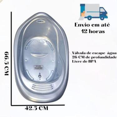 Imagem de Banheira De Bebe 22 L - IN BRASIL, Azul Perolado