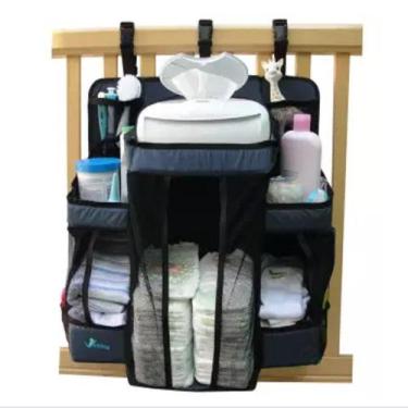Imagem de Organizador fraldas portatil berço comoda e trocador bebe - Multicoisa