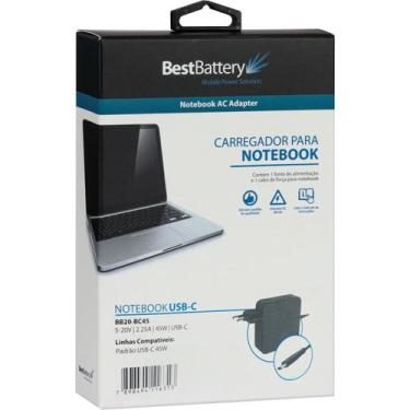 Imagem de Fonte Carregador para Notebook Dell XPS 17 9710 - BestBattery, 45 Watt