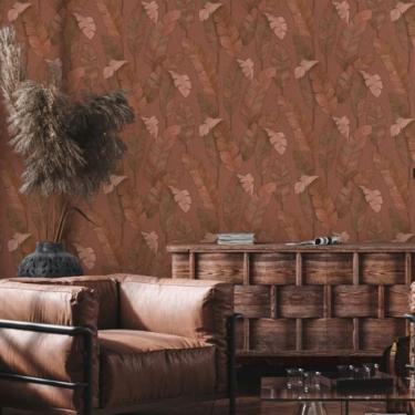 Imagem de Papel de Parede Metropolitan Stories 3 Folhagem Marrom 392181MS