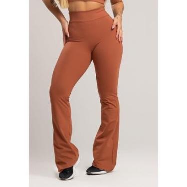 Imagem de Calça Feminina Flare Pantalona Suplex Cintura Alta Mvb Modas-Feminino