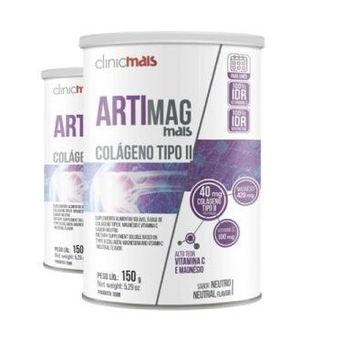 Imagem de Kit 2 Artimag Mais Clinicmais Colágeno Tipo 2 150G Neutro