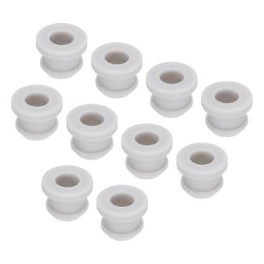 Imagem de 30 peças de encaixe de borracha com ilhoses de diâmetro de 9 mm ID 6,2 mm vedação antiarranhões para caixa elétrica tubo de cabo cinza