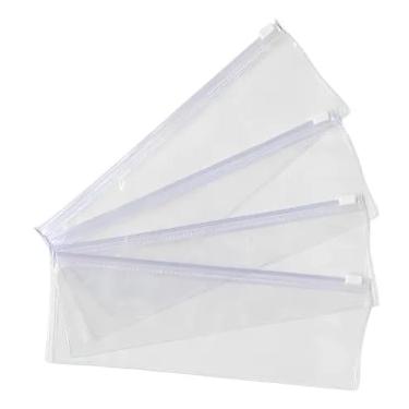 Imagem de Kit 10 Estojo Zip Zap Pvc Cristal Transparente