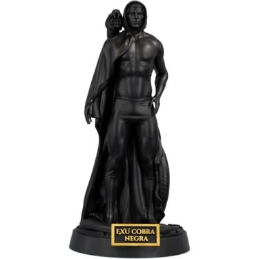 Imagem de Estátua Exu Cobra Negra Imagem Umbanda Candomblé (Cor Aurum Noctis)