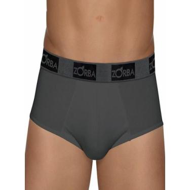Imagem de Cueca Slip Zorba 0674 Masculina Confort Cotton T. P/GG, P, 070, Grafit