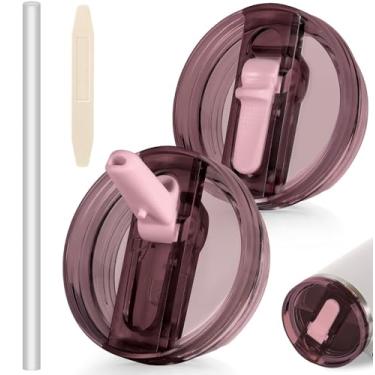 Imagem de Tampa Flip Premium Compatível com Copo Quencher 1.18l 40oz Anti Vazamento (Vinho)