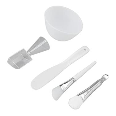 Imagem de Máscara facial kit de ferramentas diy profissional máscara doméstica tigela ferramenta de mistura espátula aplicador colher de medição material de silicone para salão de beleza em