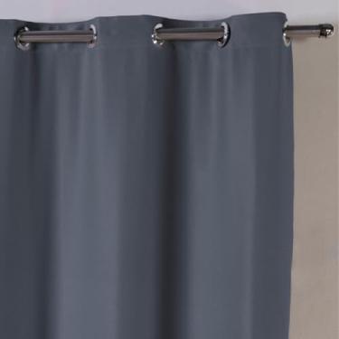 Imagem de Cortina Blackout Tecido 3,00m x 2,80m- Corta Luz Contra Calor Bloqueia 100%(CINZA,300 X 250)