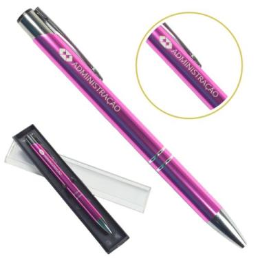 Imagem de Caneta Personalizada Cursos Metal Profissional Coloridas Administração