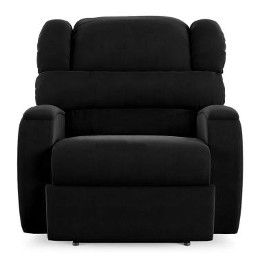 Imagem de Poltrona Do Papai Sala De Cinema Reclinável Manchester Elétrica Veludo Preto
