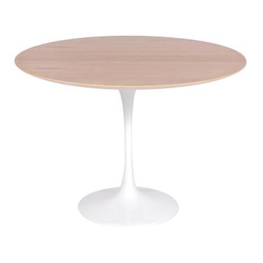 Imagem de Mesa Saarinen Redonda Freijó 150cm - Base Branca