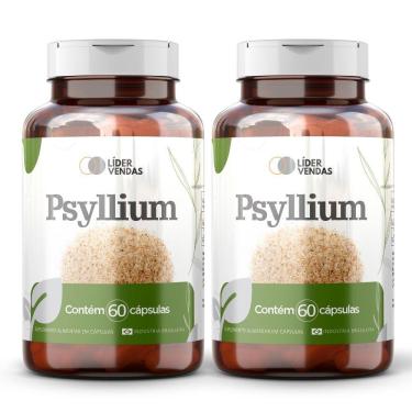 Imagem de Psyllium Premium 500mg 60 Capsulas - 2 Potes A Fibra Natural Que Transforma Sua Saúde Digestiva