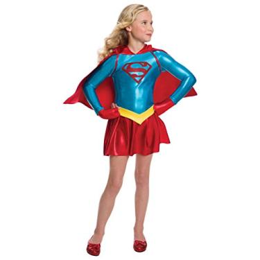 Imagem de Rubie's Costume Co Girls DC Comics Supergirl Dress Costume, Medium, Multicolor