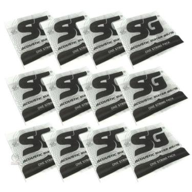 Imagem de Kit Corda avulsa MI violão aço SG primeira corda - 12 unid