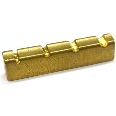 Imagem de Nut pestana metal dourado para Baixo 4 cordas 38 mm - Dolphin