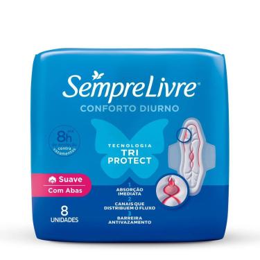 Imagem de Absorvente Externo Sempre Livre Adapt Plus 8 unidades