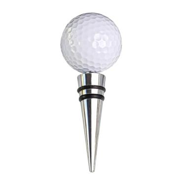 Imagem de Chewtoyo Acessórios Vinho – Garrafa estilosa com design de liga de golfe, conjunto de 1 peça, ideal para entusiastas de garrafa de golfe – Kit de peças – Abridores e para rolha – Bola de presente de