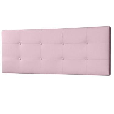 Imagem de Cabeceira Painel Casal 1,40m Berlim Suede Rosa Bebê