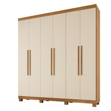 Imagem de Guarda Roupa Milão 6 Portas 3 Gavetas 7 Prateleiras - Benetil