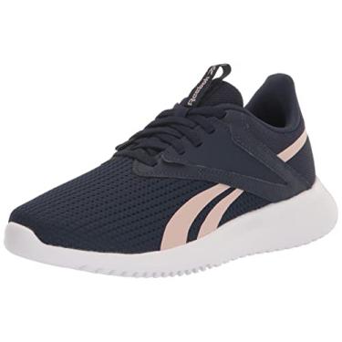 Imagem de Reebok Fluxlite Cross Trainer Feminino, Vetor azul marinho/ouro rosa, 7