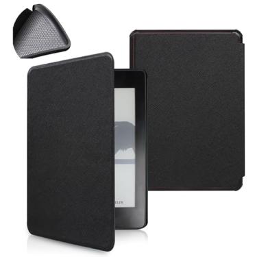 Imagem de Yzlvigrous Capa de Padrão Cruzado para Kindle Paperwhite 7/6/5ª Geração 2015/2013/2012, Tampa de 6 Polegadas com Sono Automático e Acordar, TPU Mole de Volta, Modelo: DP75SDI /EY21