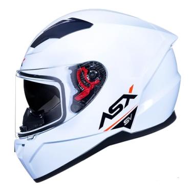 Imagem de Capacete Masculino Feminino Asx City SV Branco Brilho Oculos (58)