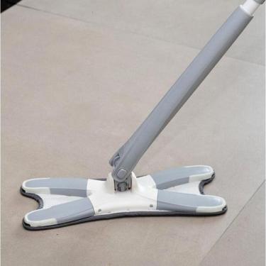 Imagem de Rodo Mop X Torção Lava E Seca Refil Microfibra Multiuso Limpeza de Pis