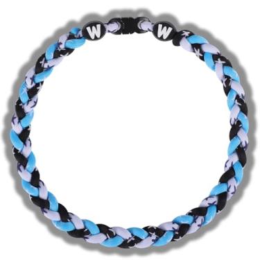 Imagem de Willtok Colares de beisebol de 45,7 cm de alta qualidade, várias cores para escolha, testados em laboratório, presentes para diversão no beisebol, 2025 novo com design trançado 3D da moda Tornado, 18