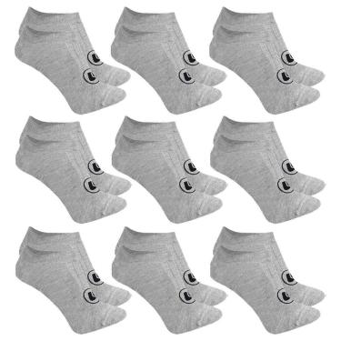 Imagem de Kit 9 Pares de Meias Esporte Legal Sapatilha Invisível Feminina