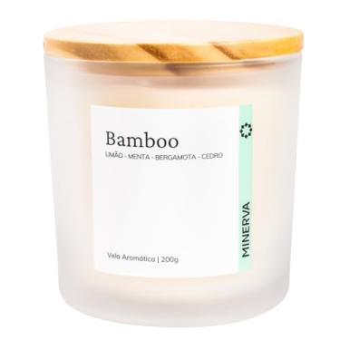 Imagem de Vela Aromatica Perfumada Aroma de Bamboo 190g - MINERVA CANDLES