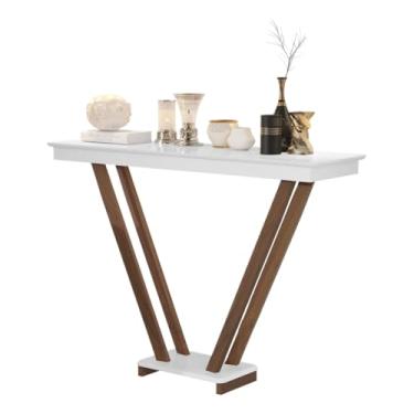 Imagem de Aparador De Sala Buffet Hall De Entrada Cantinho Do Café Luxo Industrial(Branco)