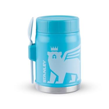 Imagem de Stanley - Pote térmico, frasco para almoço e pequeno-almoço em aço inoxidável térmico e isolado para crianças, para alimentos quentes ou frios, com espátula, 414 ml, Pool