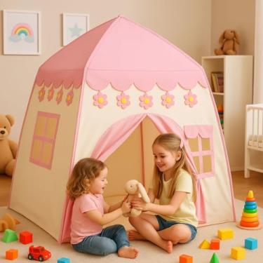 Imagem de Barraca Castelinho Toca Tenda Cabaninha Rosa Infantil Grande Menina