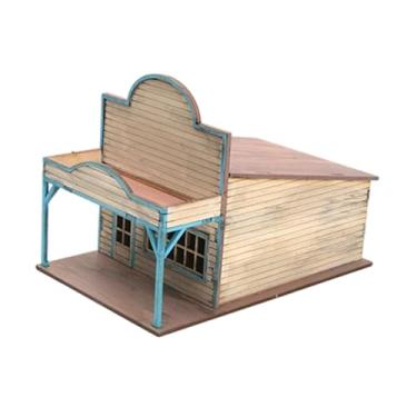 Imagem de simhoa Kit de maquete de construção de cidade na escala 1/72, diorama arquitetônico, quebra-cabeça 3D de madeira inacabado para adultos, Hospital