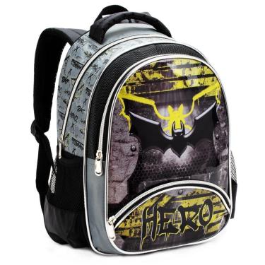 Imagem de Mochila Costas Infantil Escolar Menino Batman Morcego Gotham Denlex-Masculino