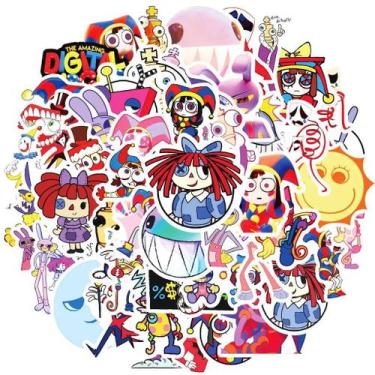 Imagem de 50PCS Adesivos De Graffiti À Prova d'Água De Circo Digital Em Estilo C