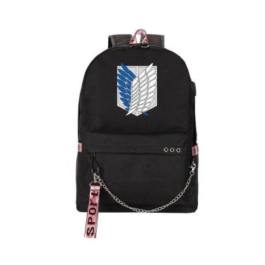 Imagem de Mochila Attacks on Titans Erens Jaegers para crianças