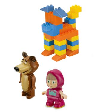 Imagem de Blocos de Montar - Masha e Urso Leva Blocos- Monte Libano