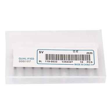 Imagem de Hyuduo 10pccs 0,6mm Carboneto de Tungstênio Nano Blue Coat Fresa CNC Router Bits 1/8 Haste Com Superfície Limpa para PCB, Plástico, Cobre, Aço Inoxidável (0,6 mm)