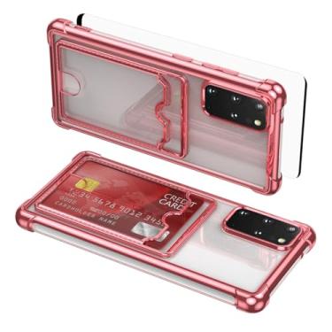 Imagem de Asuwish Capa de celular para Samsung Galaxy S20 Plus S20+ 5G capa celular com protetor de tela de vidro temperado e suporte de cartão rígido híbrido acessórios S20+5G S20plus 20S + S2O S 20 20+ G5