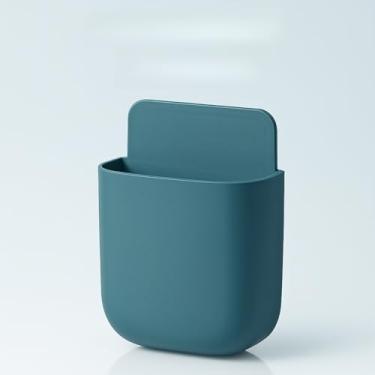 Imagem de Organizador de parede, controle remoto autoadesivo, telefone, caneta, lápis, pincel de maquiagem e suporte de óculos (azul neblina)