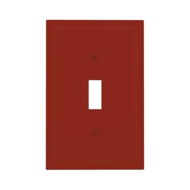 Imagem de Marrom 1 Gang Interruptor de Luz Cpver Capas de Tomada Decorativa Única Placa de Parede Elétrica Placa Frontal