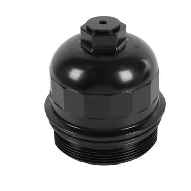 Imagem de Tampa do invólucro do filtro de combustível 134001 substituição para Chevy Cruze Silverado 2500HD 3500HD Substituição para GMC Sierra 2500HD 3500HD Duramax 6.6L L5P 2017-2024 Billet alumínio preto