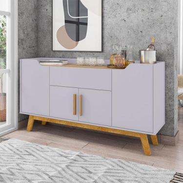 Imagem de Aparador Buffet Sala Future 4 Portas 1 Gaveta Off-white/cinamomo - BEC