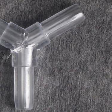 Imagem de Sanpyl Conector Acrílico Transparente Prático da Bomba de Oxigênio do Conector da Tubulação de Ar do Tanque de Peixes, Amplamente Aplicável, para Mangueiras de Ar Aquário (Camiseta tipo Y)