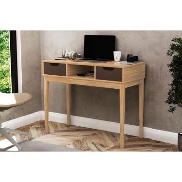 Imagem de Mesa De Computador Mb 1099 C- 2 Gavetas -avelã - Movelbento