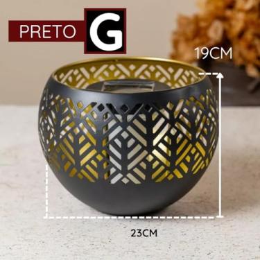 Imagem de Luminária Solar De Jardim Led Decoração Casa (Preto, Gra)