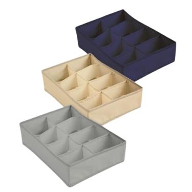 Imagem de Organizador de Gaveta com 8 Divisórias, TNT, 32x24x12cm, Dobrável, para Roupas Íntimas