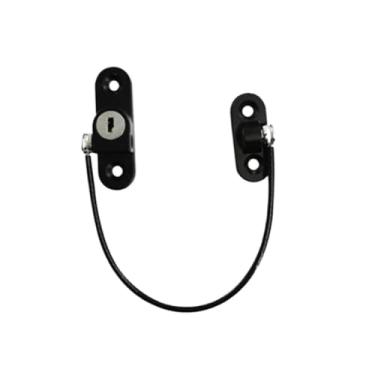 Imagem de Fechaduras de porta de janela de aço inoxidável, fechaduras de corrente de porta de janela, kits de fácil instalação, ferragens domésticas para janelas, portas, geladeiras, armários, cercas, portas